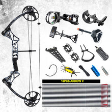 Load image into Gallery viewer, 19-70lbs Adjustable Hunting M1 Compound Bow Set
