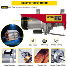 Load image into Gallery viewer, VEVOR Electric Cable Hoist Winch
