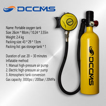 Load image into Gallery viewer, DCCMS DS-810 1L  Mini Scuba Tank Set
