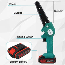 Load image into Gallery viewer, 18V 1200W 6 Inch Mini Chainsaw Compatible with Makita 18V Li-ion Battery
