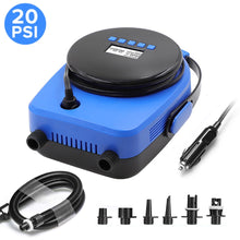 Load image into Gallery viewer, 16PSI High Pressure Electric Air Pump For Paddle Board , Boat, Kayak or Airbed.
