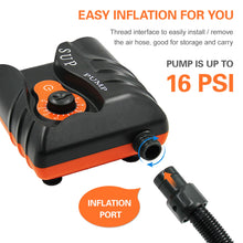 Load image into Gallery viewer, 16PSI High Pressure Electric Air Pump For Paddle Board , Boat, Kayak or Airbed.
