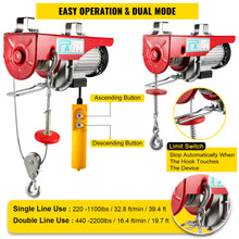 Load image into Gallery viewer, VEVOR Electric Cable Hoist Winch
