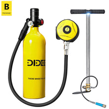 Load image into Gallery viewer, DIDEEP 1L Mini Scuba Diving Set with Hand Pump
