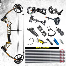 Load image into Gallery viewer, 19-70lbs Adjustable Hunting M1 Compound Bow Set
