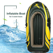 Load image into Gallery viewer, 2/3Person PVC Inflatable Raft Double Valve With 2 Paddles Load 300kg
