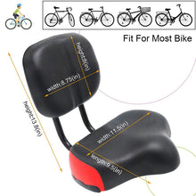 Load image into Gallery viewer, 37*32*16cm Universal Wide Bicycle Seat with Backrest
