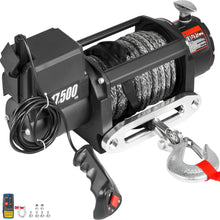 Load image into Gallery viewer, VEVOR 6K 12K 17.5K LBS Synthetic Rope Electric Winch with Wireless Control
