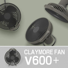 Load image into Gallery viewer, Claymor V600+ Camping Fan 7800mAh USB Rechargeable, Timer, Tent Ceiling
