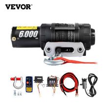 Load image into Gallery viewer, VEVOR 6K 12K 17.5K LBS Synthetic Rope Electric Winch with Wireless Control
