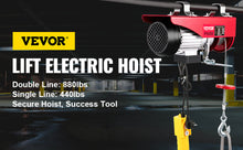 Load image into Gallery viewer, VEVOR Electric Cable Hoist Winch
