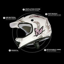 Load image into Gallery viewer, DOT Motorcycle Youth full face helmet With Goggles Gloves - outdorrz
