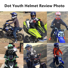 Load image into Gallery viewer, DOT Motorcycle Youth full face helmet With Goggles Gloves - outdorrz
