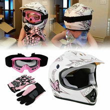 Load image into Gallery viewer, DOT Motorcycle Youth full face helmet With Goggles Gloves - outdorrz
