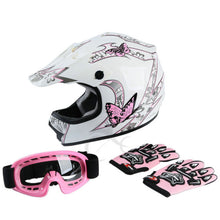 Load image into Gallery viewer, DOT Motorcycle Youth full face helmet With Goggles Gloves - outdorrz
