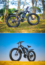 Load image into Gallery viewer, Electric 1000W fat tire beach bike cruiser - outdorrz
