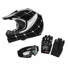 Load image into Gallery viewer, DOT Motorcycle Youth full face helmet With Goggles Gloves - outdorrz
