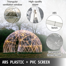 Load image into Gallery viewer, VEVOR Bubble Garden Dome 9.5/12ft With LED PVC Cover - outdorrz
