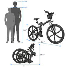 Load image into Gallery viewer, 26inch Foldable Electric Mountain Bike with Lithium-Ion Battery
