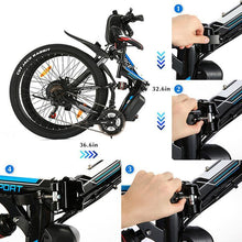 Load image into Gallery viewer, 26Inch, Foldable Mountain E-Bike, 21 Speed, Disc Brakes with Lithium-Ion Battery - outdorrz
