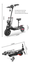 Load image into Gallery viewer, Fast  Dual Motor E scooter with Fat Off Road Tires and Seat - outdorrz
