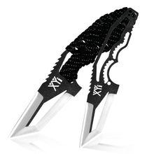 Load image into Gallery viewer, XYJ 2pcs Tanto Tactical Knife Set With Para-cord Handle - outdorrz
