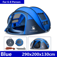 Load image into Gallery viewer, 5-8 People 4 Season Windproof, Waterproof  Fully Automatic Tent - outdorrz
