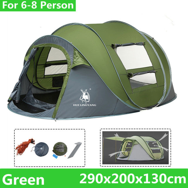 5-8 People 4 Season Windproof, Waterproof  Fully Automatic Tent - outdorrz