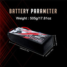 Load image into Gallery viewer, RCPOWER 3S 4S 6S 5000mAh 11.1V 22.2V Lipo Battery 65C With EC5 Plug - outdorrz
