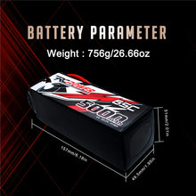 Load image into Gallery viewer, RCPOWER 3S 4S 6S 5000mAh 11.1V 22.2V Lipo Battery 65C With EC5 Plug - outdorrz
