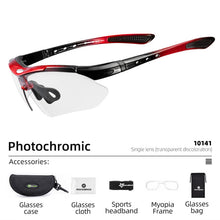 Load image into Gallery viewer, ROCKBROS Photochromic Sports Sunglasses
