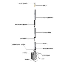 Load image into Gallery viewer, Portable Tactical Multi-Tool Shovel
