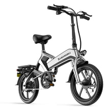 Load image into Gallery viewer, ZHENGBU 16 Inch Mini Folding Electric Bike 400W with 48V10AH Lithium Battery
