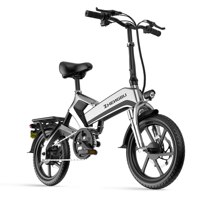 ZHENGBU 16 Inch Mini Folding Electric Bike 400W with 48V10AH Lithium Battery