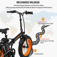 Load image into Gallery viewer, AOSTIRMOTOR A20 Folding 500W Mountain E-Bike With 20in Fat Tire&#39;s
