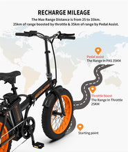 Load image into Gallery viewer, AOSTIRMOTOR A20 Folding 500W Mountain E-Bike With 20in Fat Tire&#39;s
