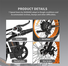 Load image into Gallery viewer, AOSTIRMOTOR A20 Folding 500W Mountain E-Bike With 20in Fat Tire&#39;s
